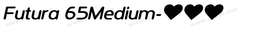 Futura 65Medium字体转换